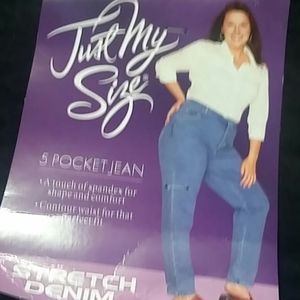 Just my size black   Stretchy Demin jeans wirh tags New